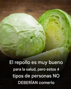 4 tipos de personas que deberían EVITAR comer repollo: ¿Es bueno para ti? 2 4 tipos de personas que deberían EVITAR comer repollo