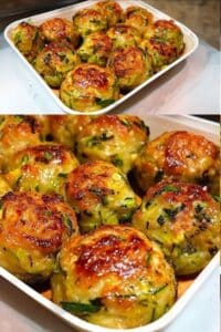 Bolitas de calabacín al horno: Receta crujiente y saludable 2 Bolitas de calabacín al horno