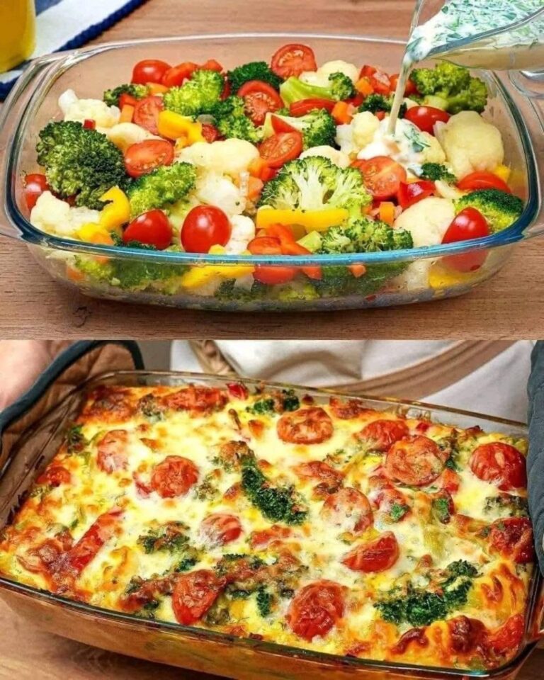 Brócoli Cremoso al Horno con Tomates y Kale