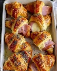 Croissants de Jamón y Queso al Horno: Receta Fácil para Ti 2 Croissants de Jamón y Queso al Horno