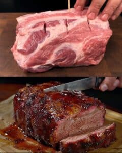 Cuello de cerdo asado con ensalada: Receta completa y deliciosa 2 Cuello de cerdo asado con ensalada