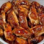Delicias de pollo glaseadas con miel
