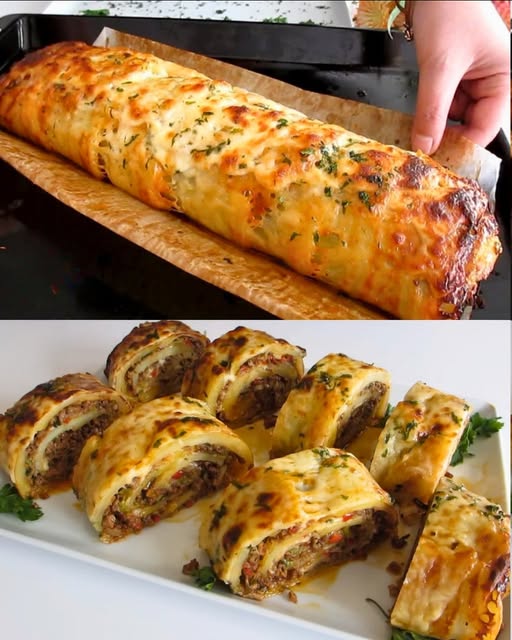 El Rollo de Papa Relleno de Carne