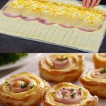 Hojaldre con Queso y Jamón