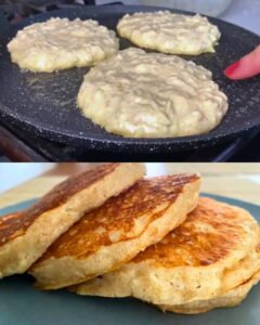 Panqueques de Avena, Manzana y Plátano: Receta Fácil y Saludable 2 Panqueques de avena, manzana y plátano