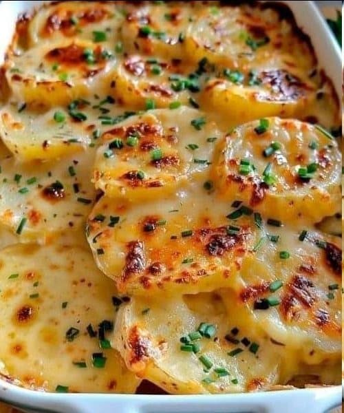 Papas Gratinadas con Queso