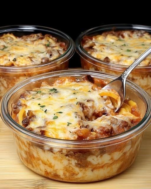Pasta al Horno con Carne y Queso