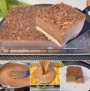 Pastel Frío de Chocolate y Galletas