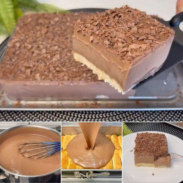 Pastel Frío de Chocolate y Galletas
