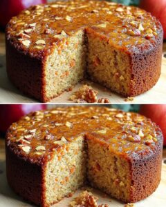 Pastel de Zanahoria, Manzana y Avena Saludable sin Azúcar