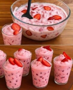 Postre de yogur de fresa al minuto: Delicia rápida y saludable 2 Postre de yogur de fresa al minuto