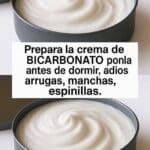 Prepara la crema de bicarbonato