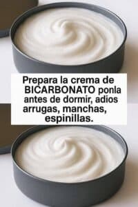 Prepara la crema de bicarbonato antes de irte a dormir para reducir arrugas 2 Prepara la crema de bicarbonato