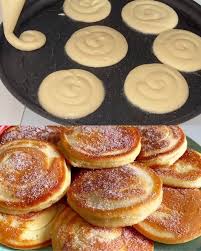 Receta de panqueques de yogur de manzana