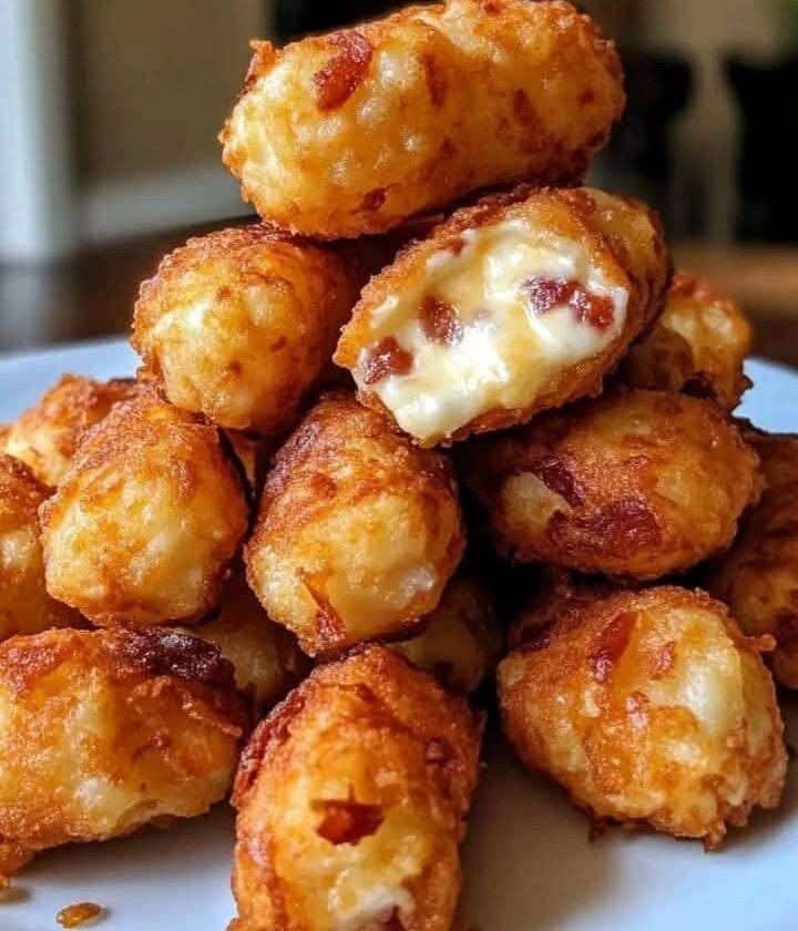 Tater Tots Rellenos de Tocino y Queso