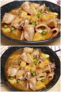 Calamares en salsa, receta fácil