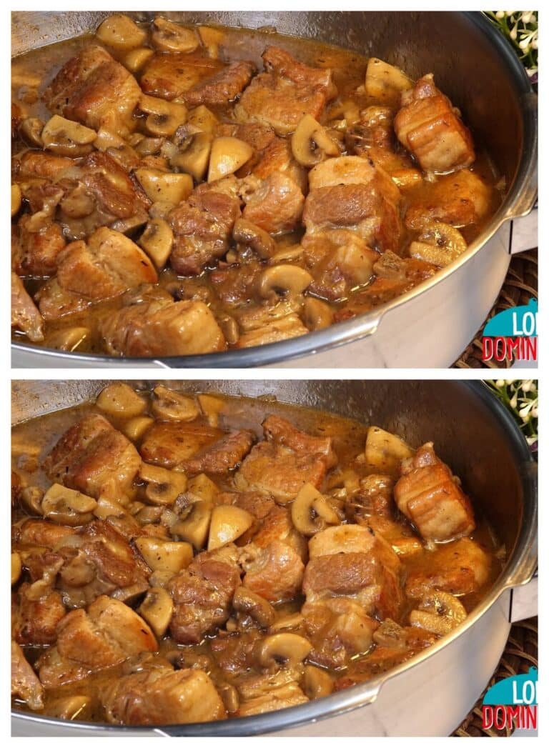 Costillas con Champiñones en Salsa