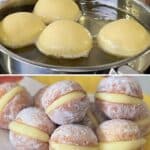 Donas Rellenas con Crema Pastelera