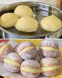 Donas Rellenas con Crema Pastelera: La Receta Más Completa y Deliciosa 2 Donas Rellenas con Crema Pastelera