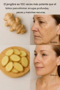 El jengibre es 100 veces más potente que el bótox para eliminar arrugas