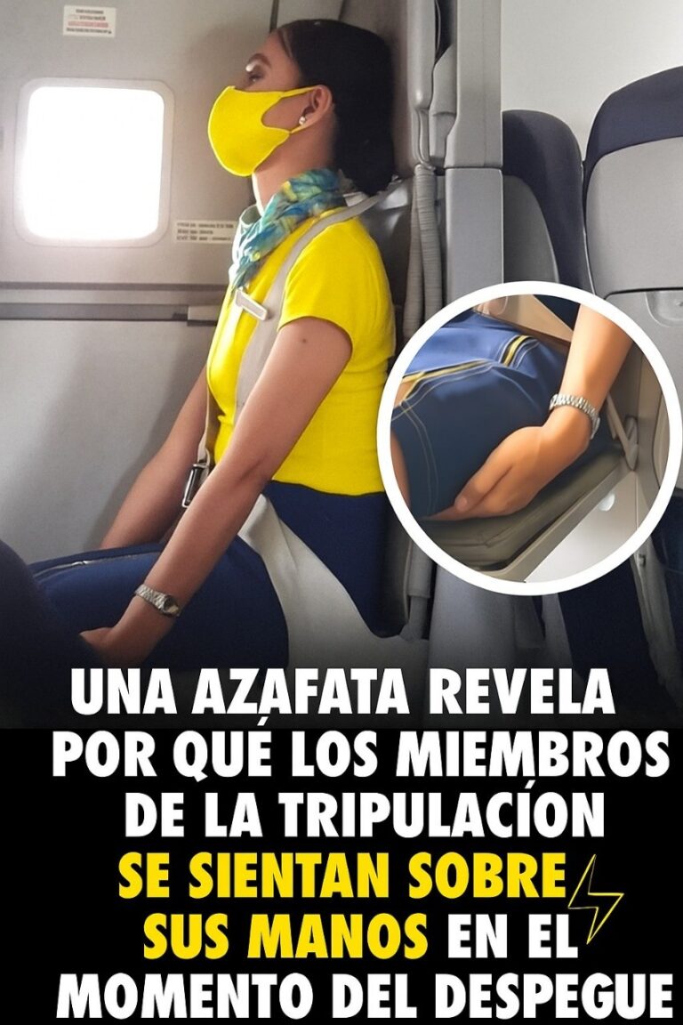 Esta es la razón por la que los auxiliares de vuelo se sientan sobre sus manos durante el despegue y el aterrizaje