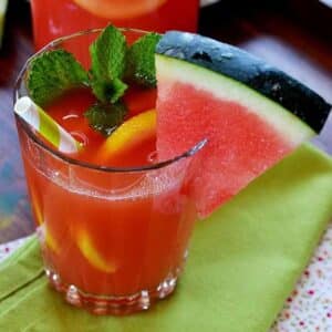 Limonada de sandia casera