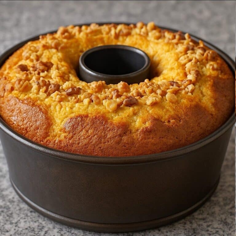 PASTEL CASERO DE NARANJA Y NUECES