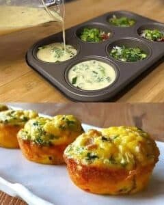 Receta de muffins de tortilla de verduras para niños: ¡Comida nutritiva! 2 Receta de muffins de tortilla de verduras para niños