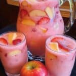 Receta del Ponche Cremoso de Fresa y Manzana