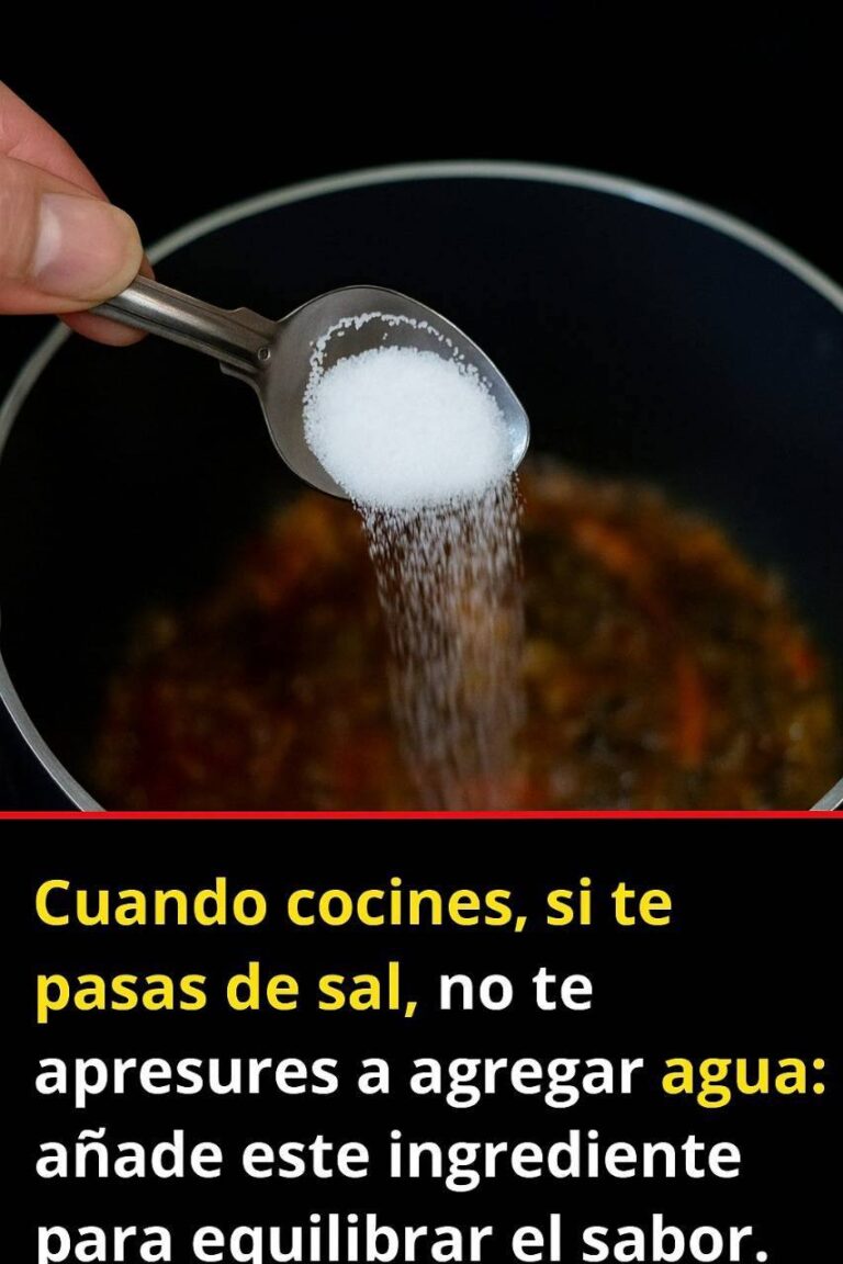 Te pasaste de sal al cocinar