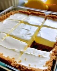 Cuadrados cremosos de limón: Receta fácil y deliciosa para postres. 2 Cuadrados cremosos de limón