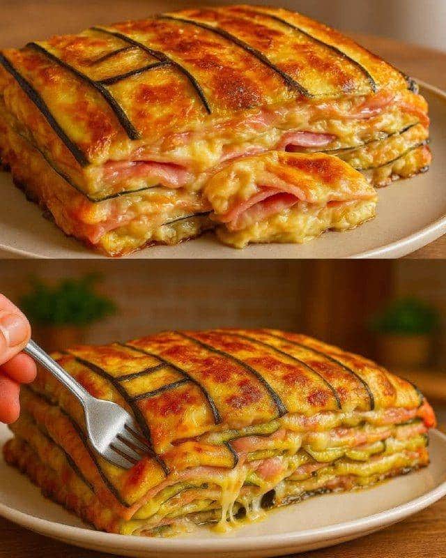 Parmesana de calabacín blanco