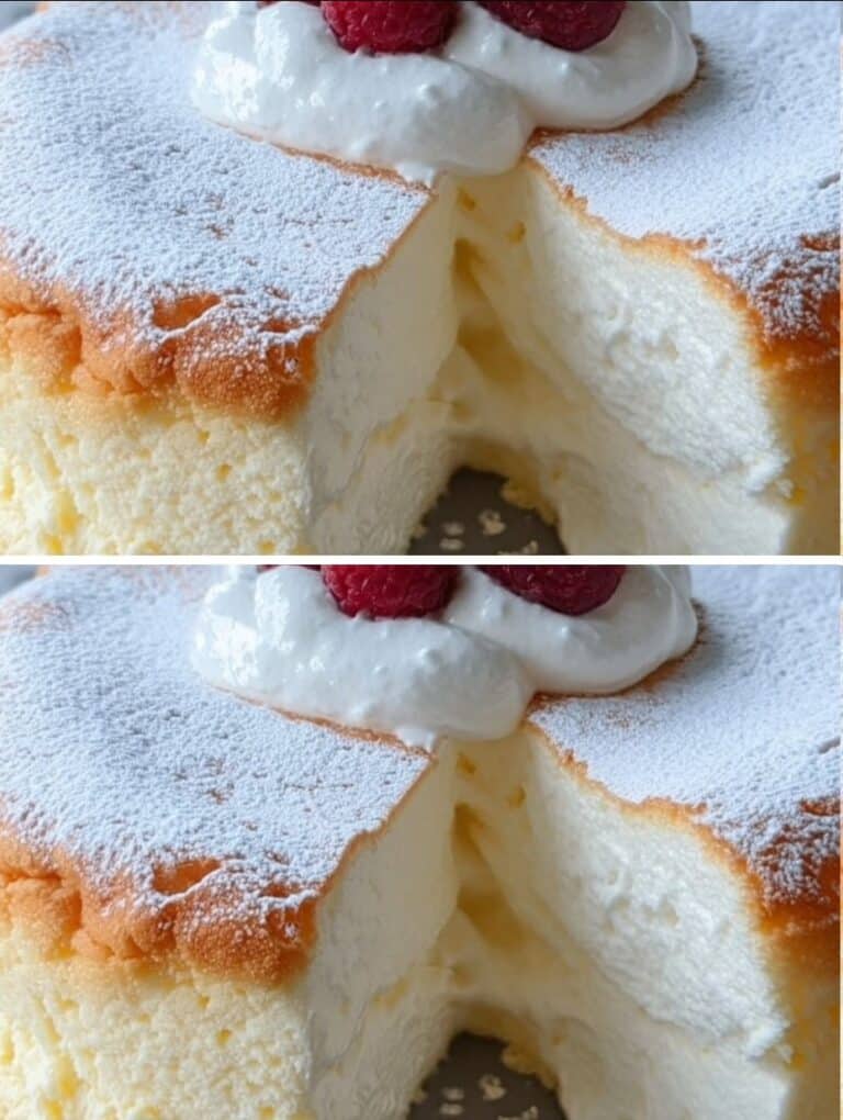 Pastel de Nube de Yogur Ligeramente Húmedo