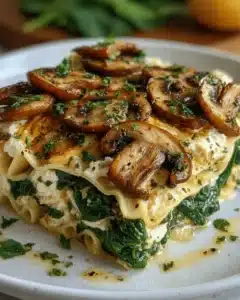 lasaña saludable de champiñones 2 lasaña saludable de champiñones