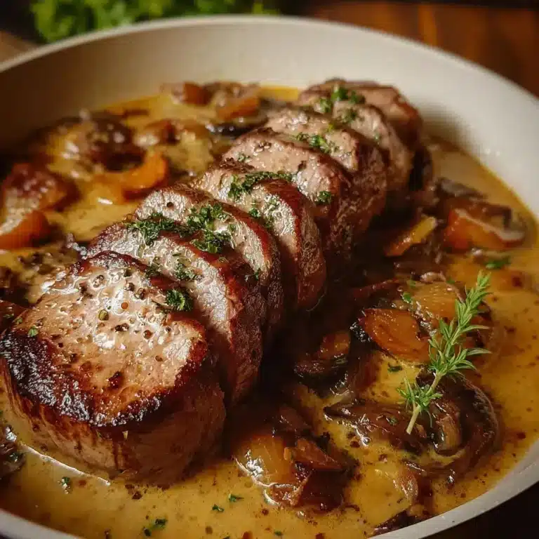 solomillo de res en salsa cremosa