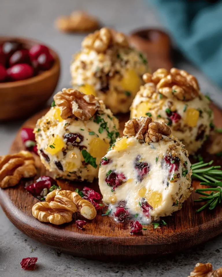 MINI BOLAS DE QUESO: DELICIOSAS CON PIÑA, ARÁNDANOS Y NUECES