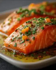 salmón al ajillo 2 salmón al ajillo