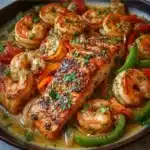 salmón picante con camarones 9 salmón picante con camarones