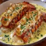 langostas en salsa cremosa 9 camarones a la mantequilla con ajo y limón