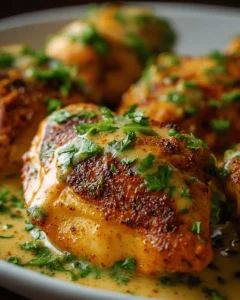 Pollo en Salsa de Mostaza y Cilantro: Receta Gourmet Rápida y Deliciosa. 2 Pollo en Salsa de Mostaza y Cilantro