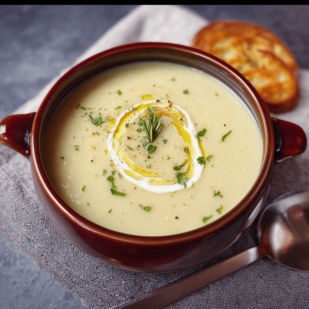Home 30 Roasted Garlic Potato Soup