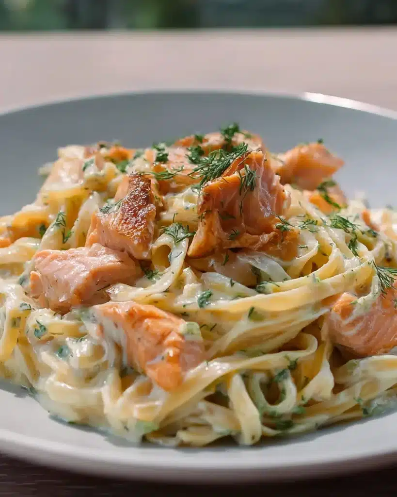 Pasta mit Lachs und Sahnesauce – Schnelles Rezept für Feinschmecker