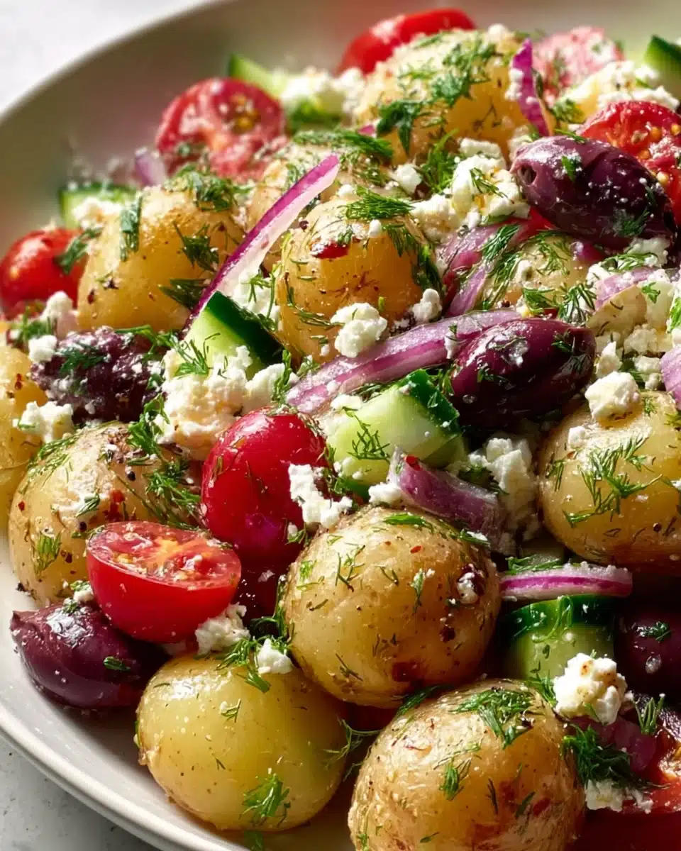 Griechischer Kartoffelsalat: Frisch, lecker und einfach!