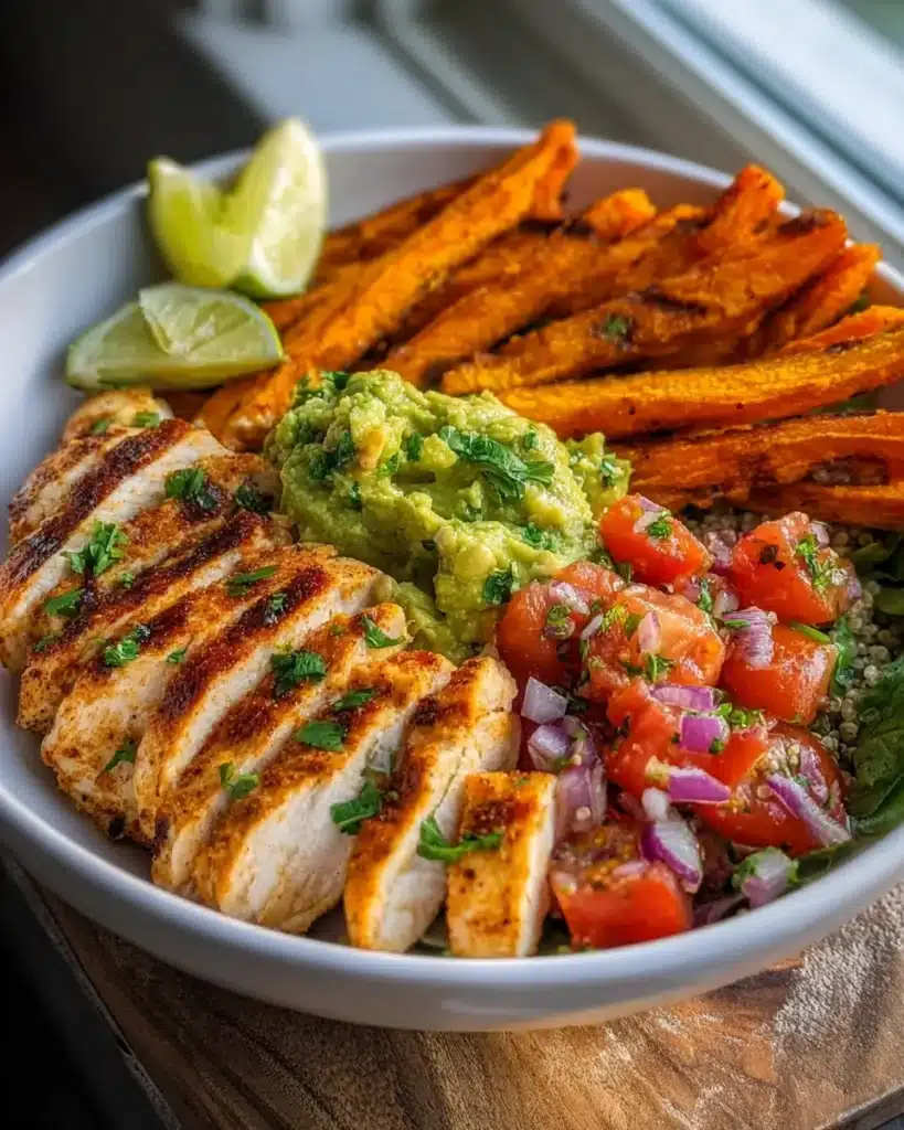 Leckere Grilled Herb Chicken Bowl – Gesund und einfach genießen!