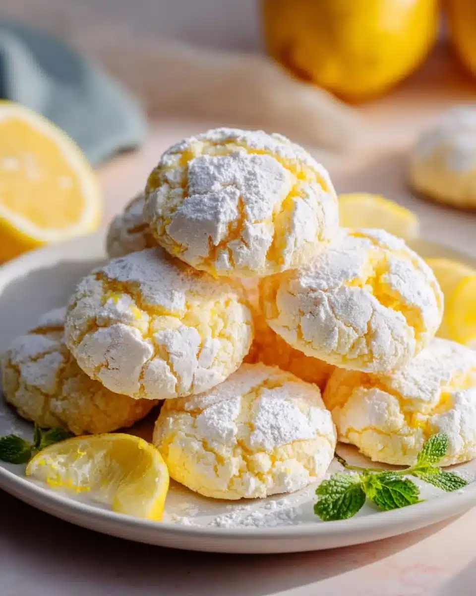 Zitronen Crinkle Kekse: Das Geheimnis perfekter Risse! 4 Zitronen Crinkle Kekse: Das Geheimnis perfekter Risse!