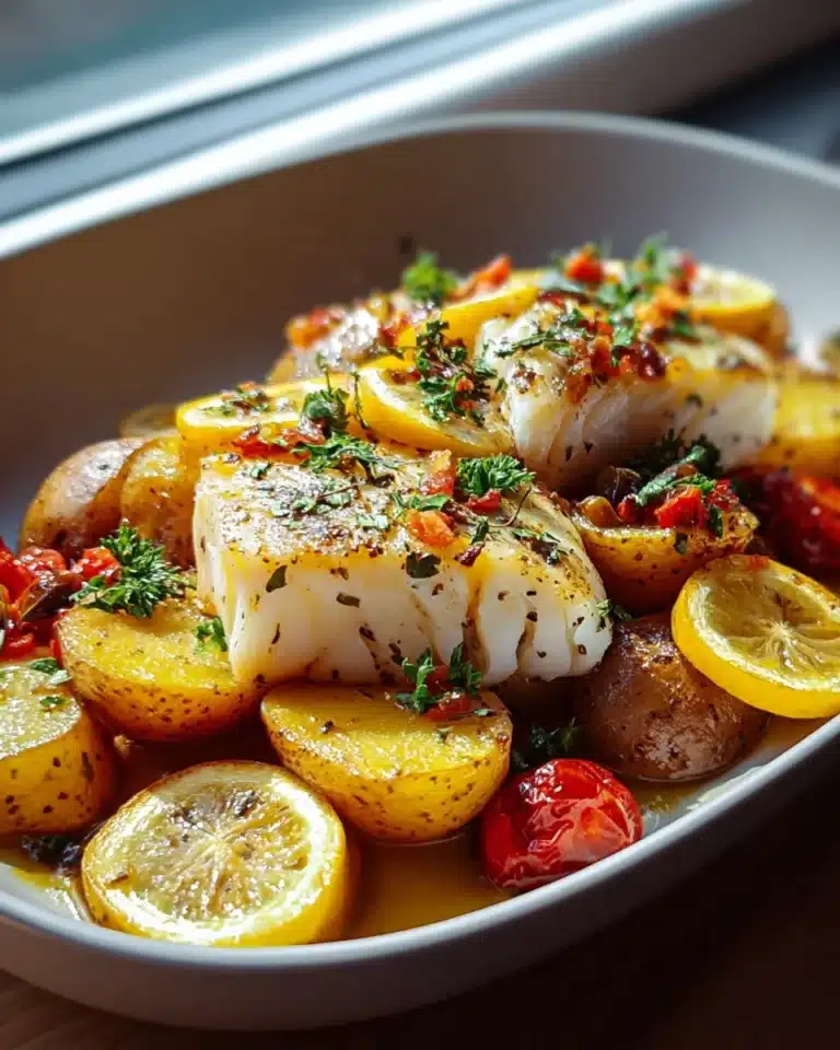 Portugiesischer Ofenfisch mit Kartoffeln – Ein Genuss für Feinschmecker!