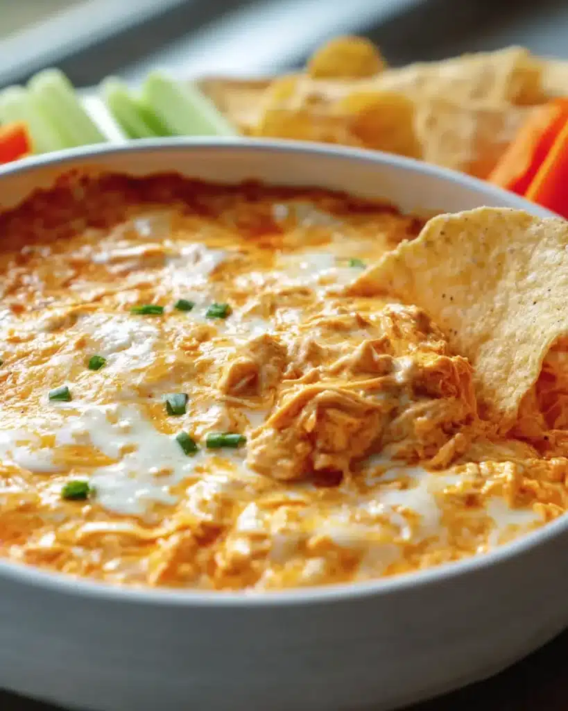 Gesunder Crock Pot Buffalo Chicken Dip – Einfach & Lecker!