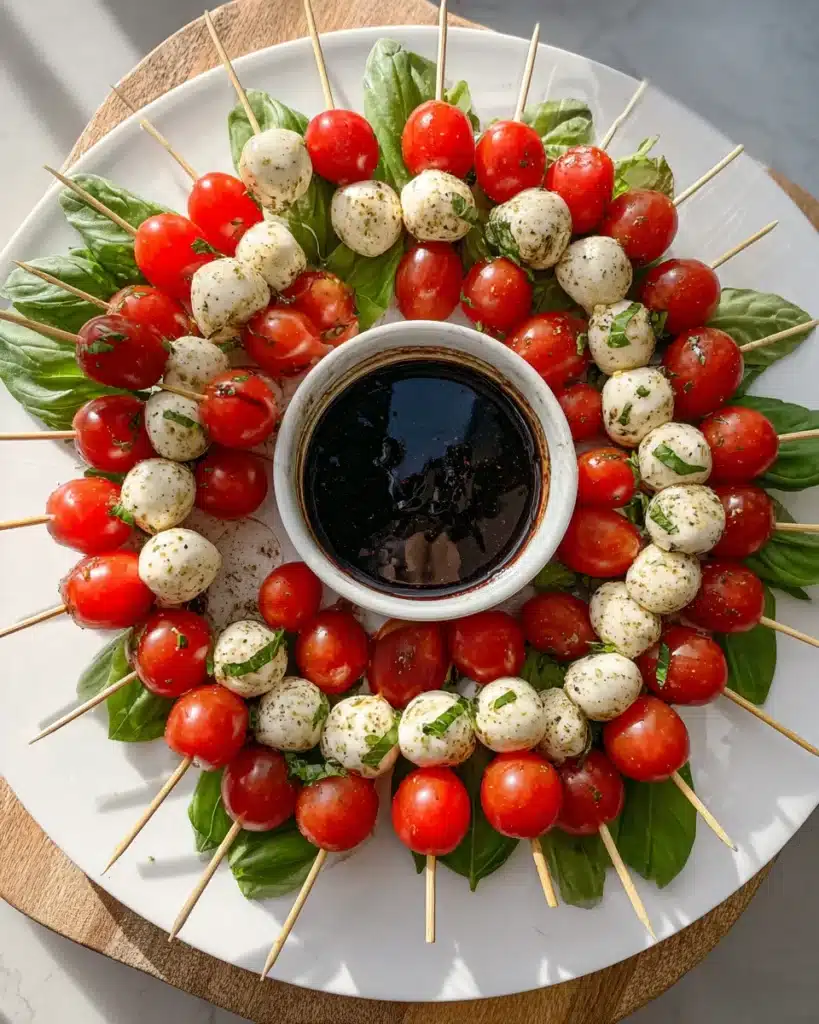 Weihnachts-Caprese-Kranz: Festliches Rezept für die Feiertage