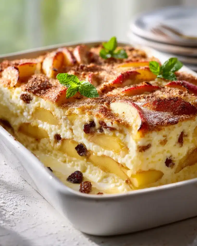 Milchreisauflauf mit Äpfeln – Einfaches Rezept für Genuss!