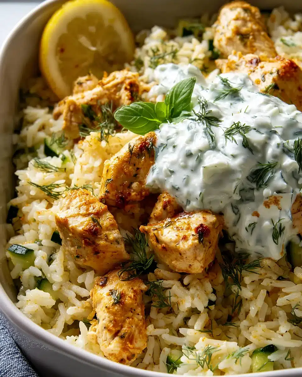 Leckeres Chicken Tzatziki Reis Auflauf Rezept für Genießer! 4 Leckeres Chicken Tzatziki Reis Auflauf Rezept für Genießer!